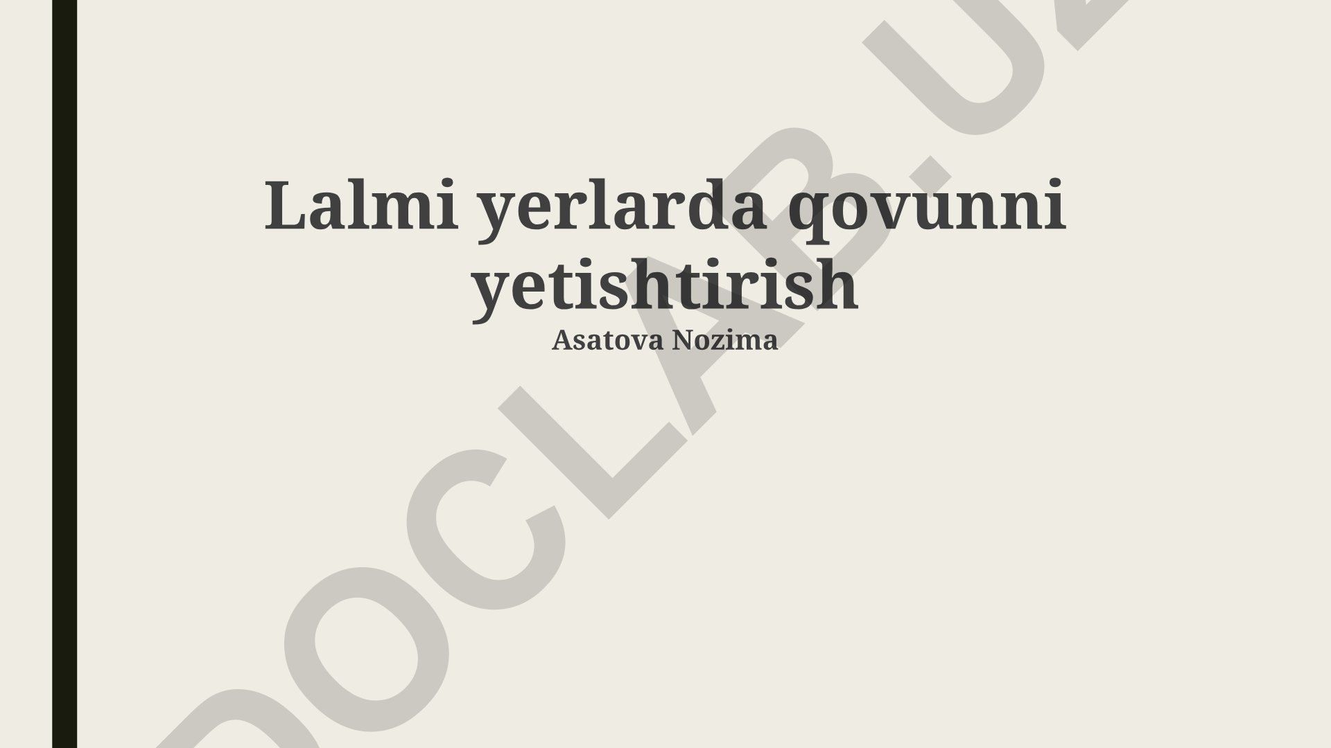 Lalmi yerlarda qovunni yetishtirish