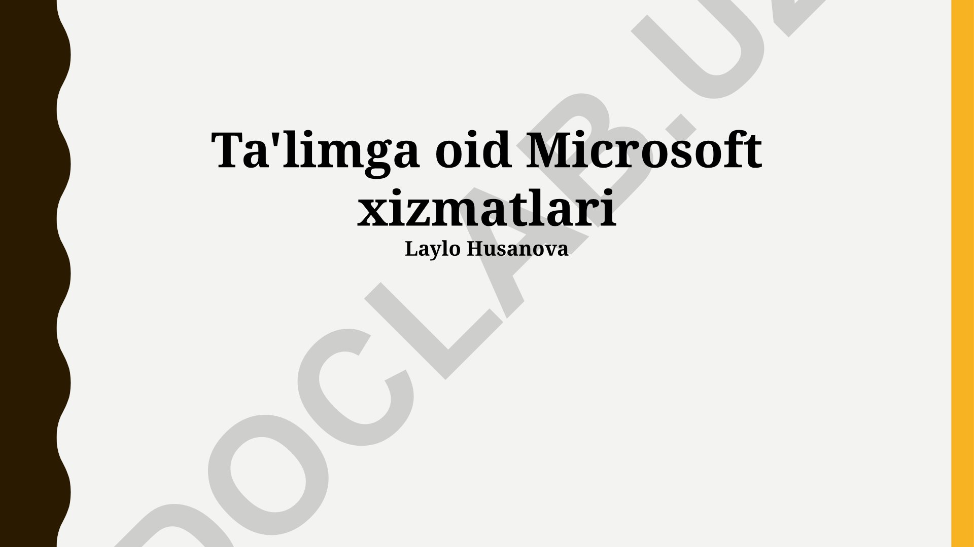 Microsoft ta'lim xizmatlari va Office 365 Education