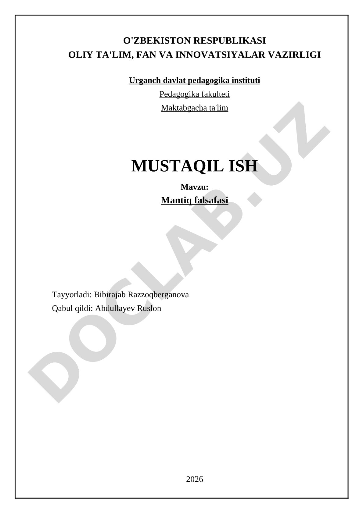 Mantiq falsafasi