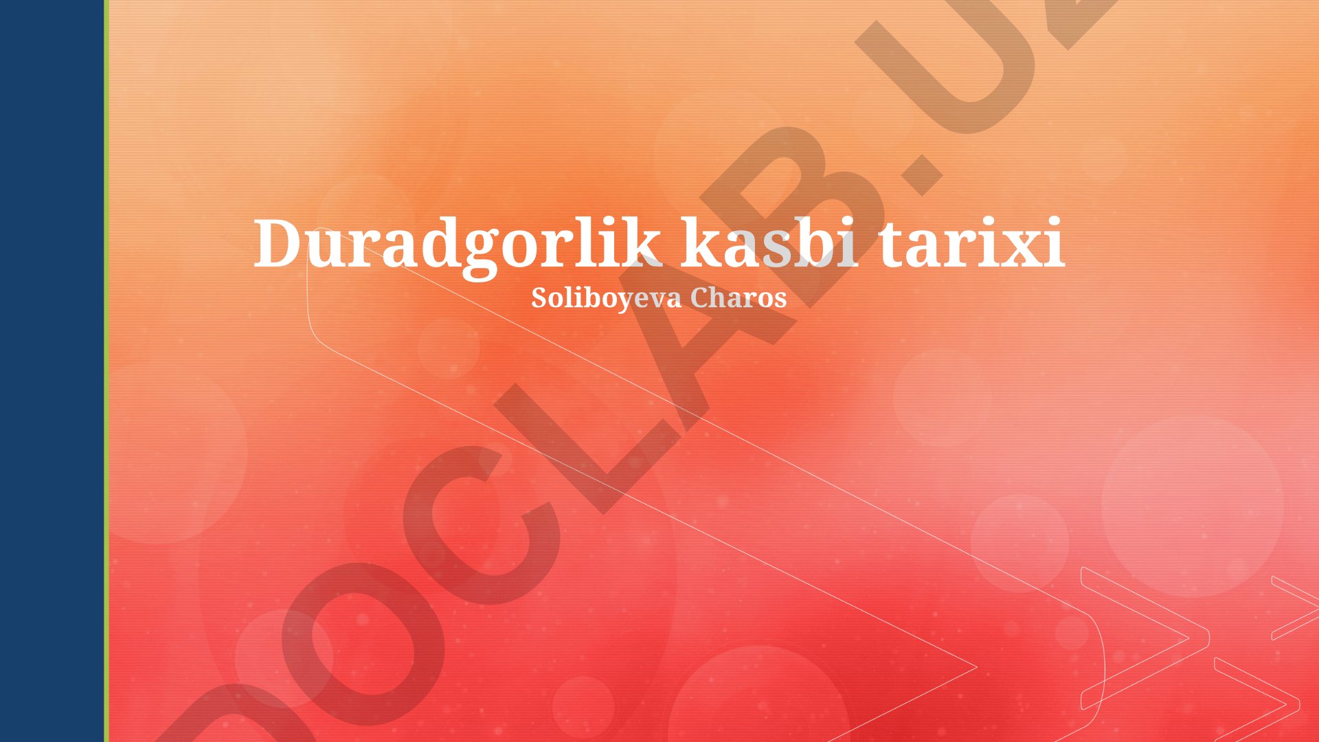 Duradgorlik kasbi tarixi va Oʻrta Osiyo an'analari
