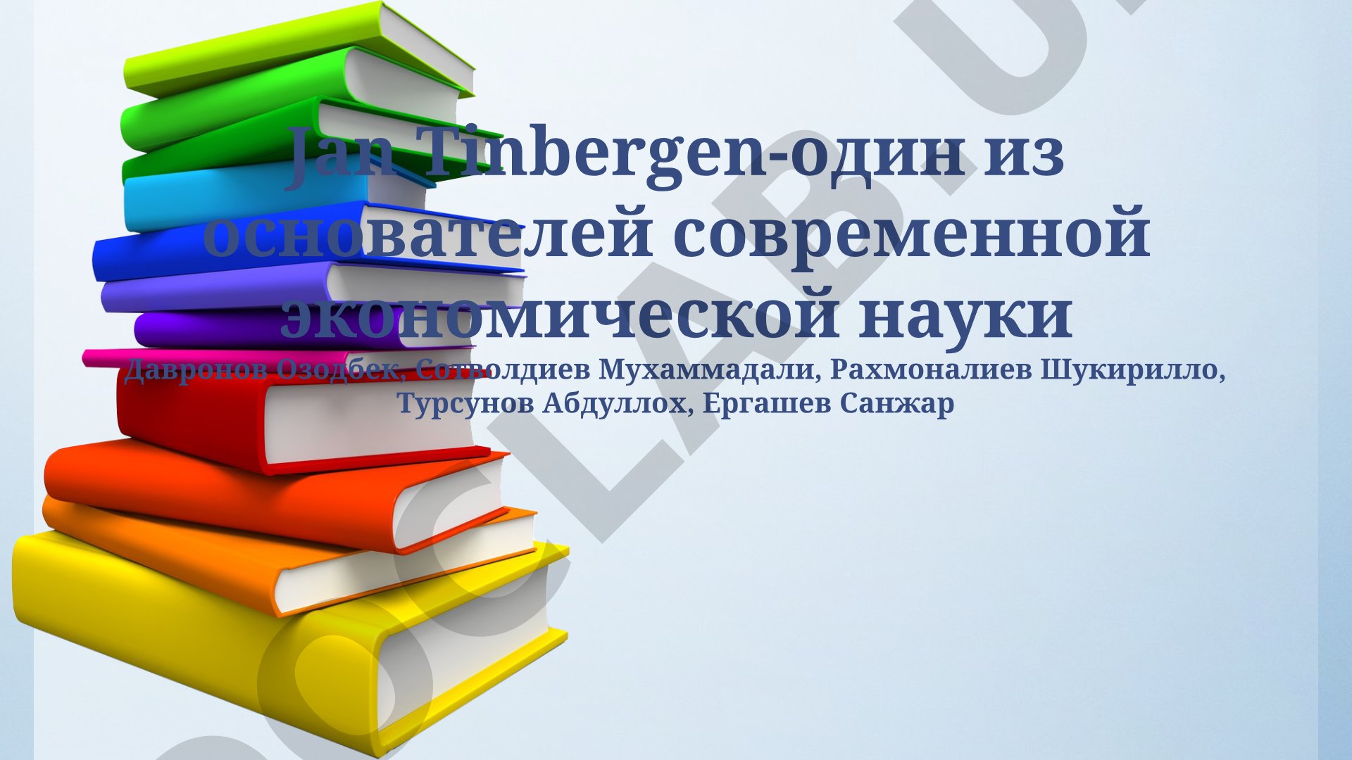 Ян Тинберген: биография и вклад в экономическую науку