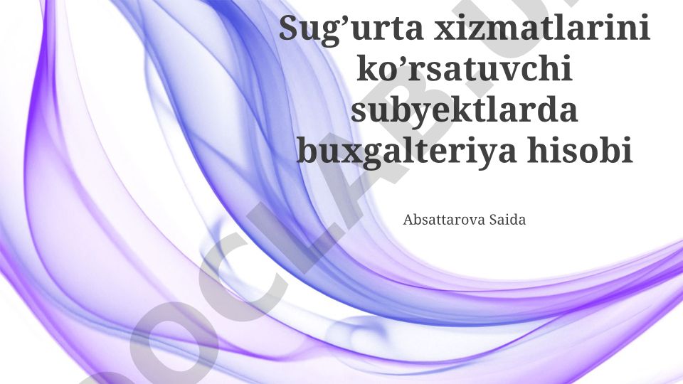 Sug'urta shartnomalarining hisobi va da'volar jarayoni