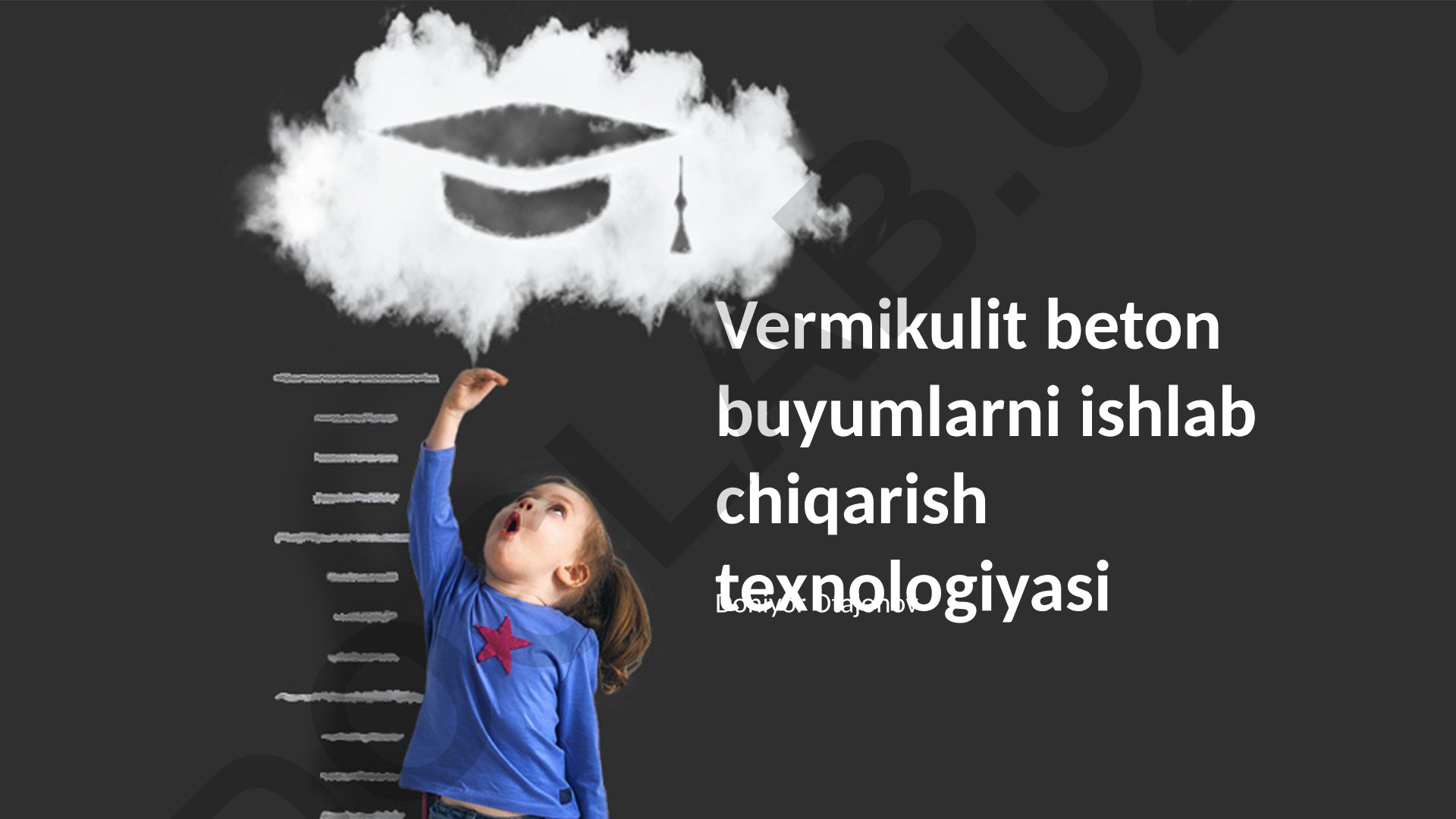 Vermikulit beton buyumlarni ishlab chiqarish texnologiyasi