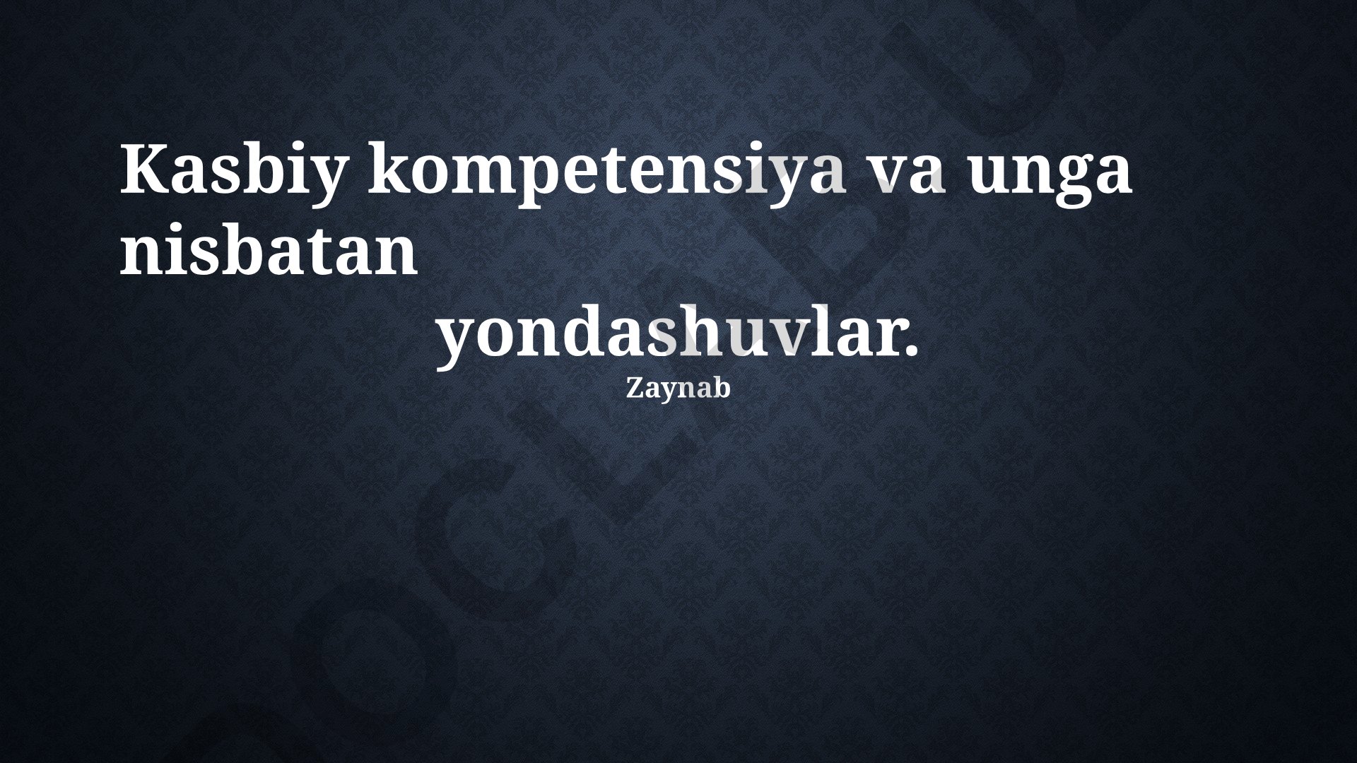 Kasbiy kompetensiya va unga nisbatan yondashuvlar