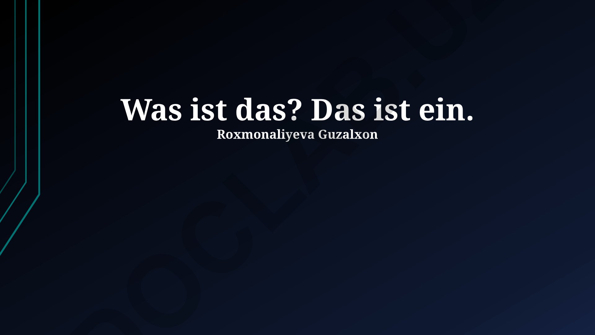 Kategorien der Objekte, Beispiele und Anwendungen