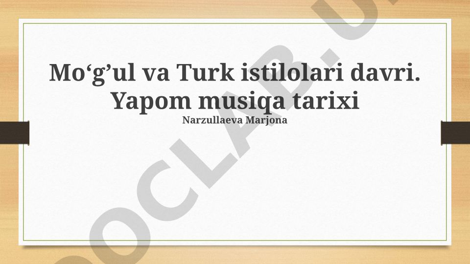 Moʻgʻul va Turk istilolari davri va Yapon musiqasi tarixi