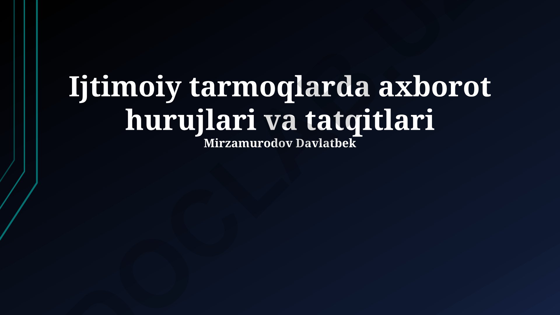 Ijtimoiy tarmoqlarda axborot hurujlari va tatqitlari