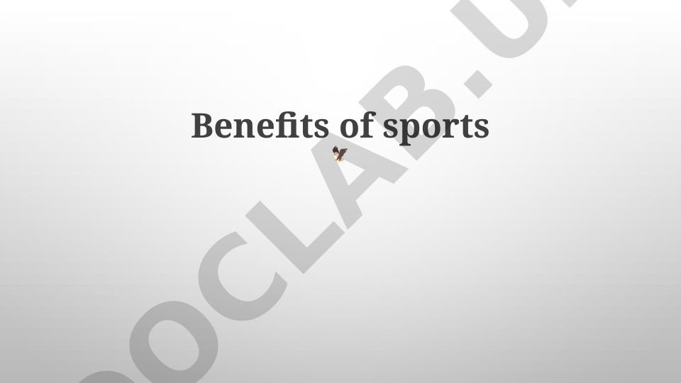 Sportning jismoniy, ruhiy va ijtimoiy foydalari