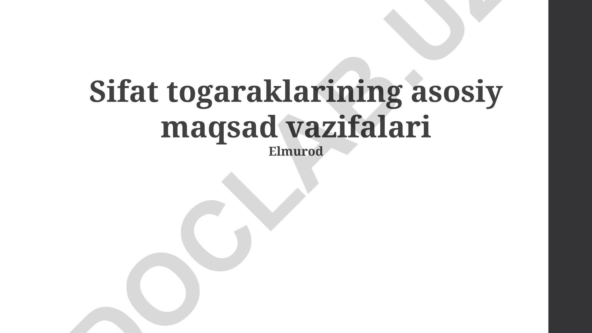 Shina doiralarining asosiy maqsad va vazifalari