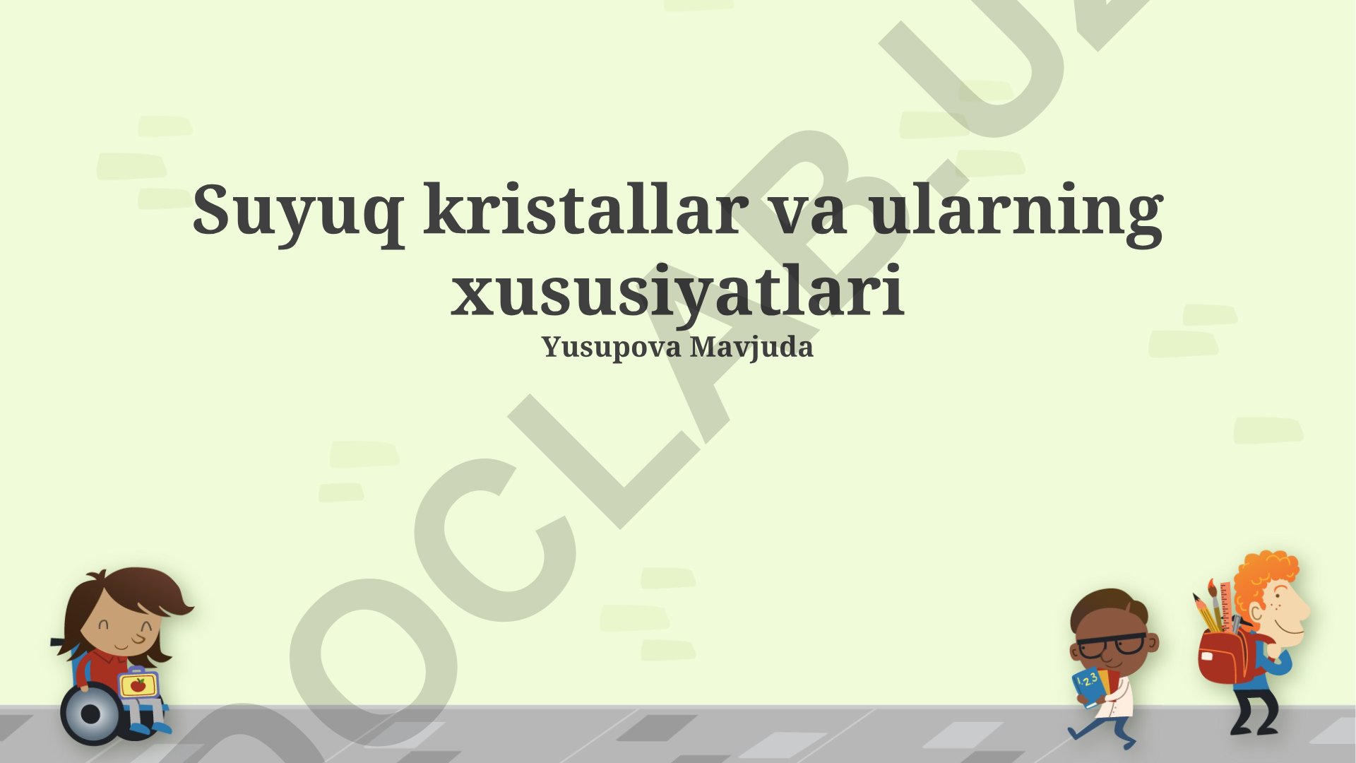 Suyuq kristallar va ularning xususiyatlari