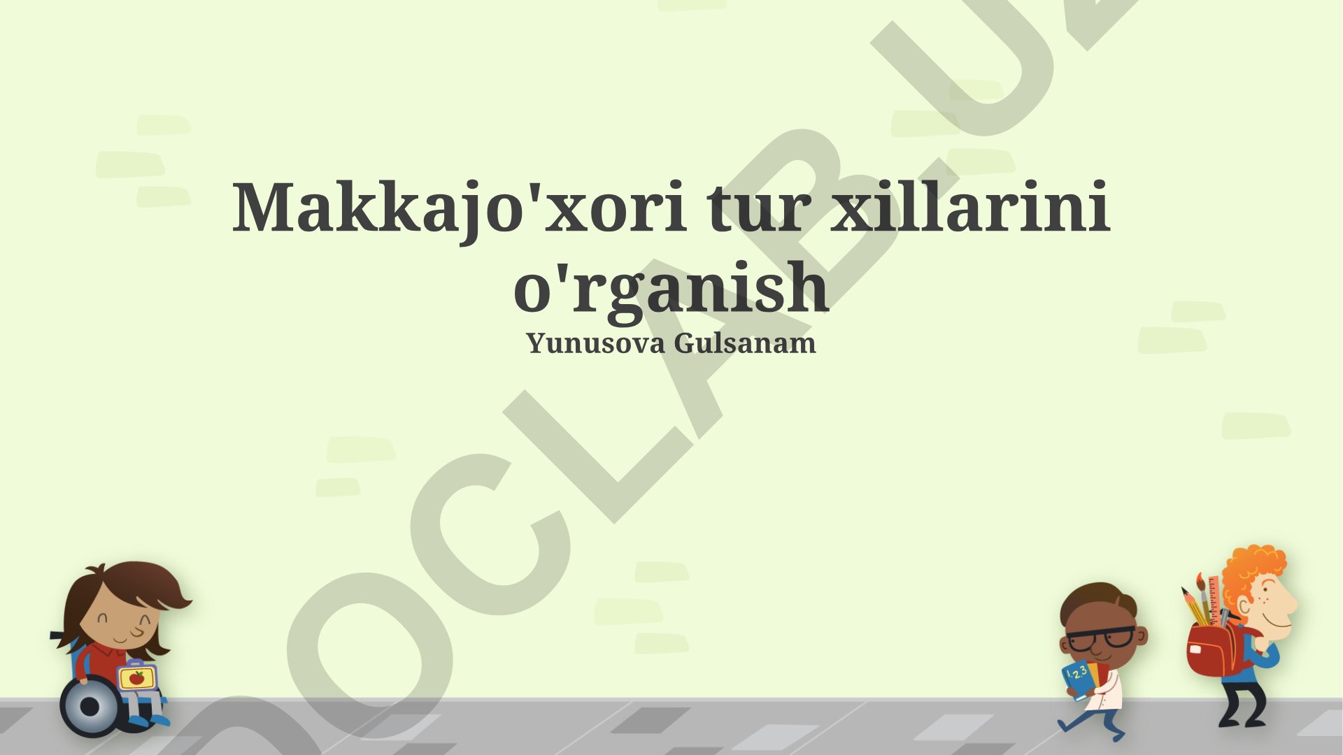 Makkajo'xori tur xillarini o'rganish