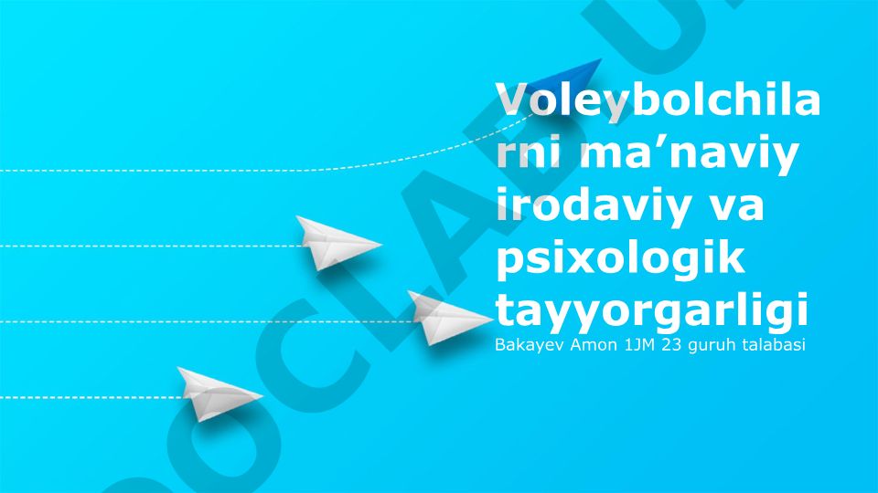 Voleybolchilarni ma'naviy irodaviy va psixologik tayyorgarligi