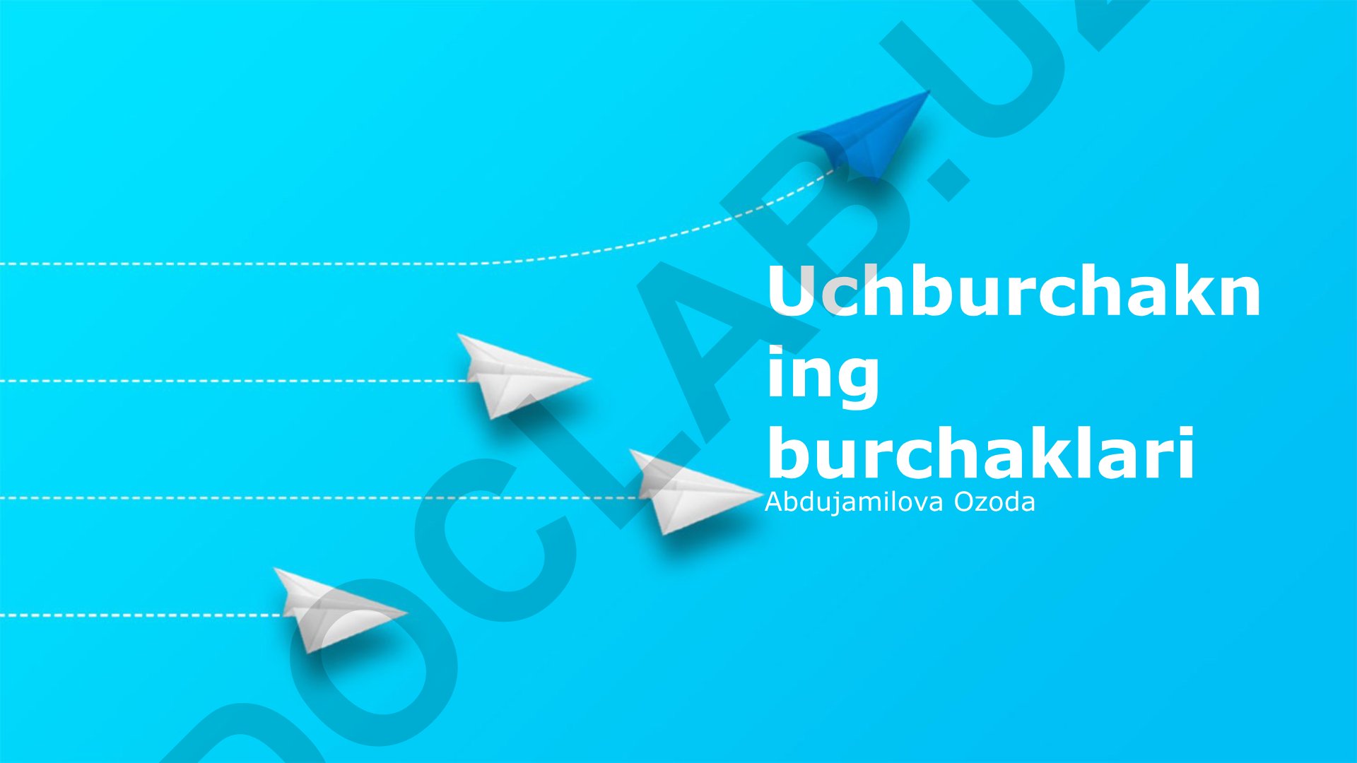 Uchburchak burchaklarining xossalari va hisoblash usullari