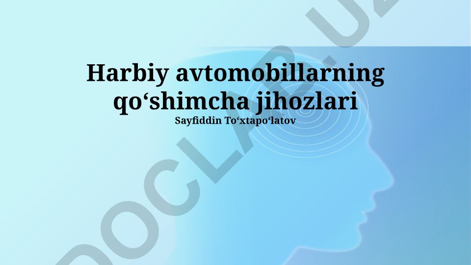 Harbiy avtomobillarning qoʻshimcha jihozlari