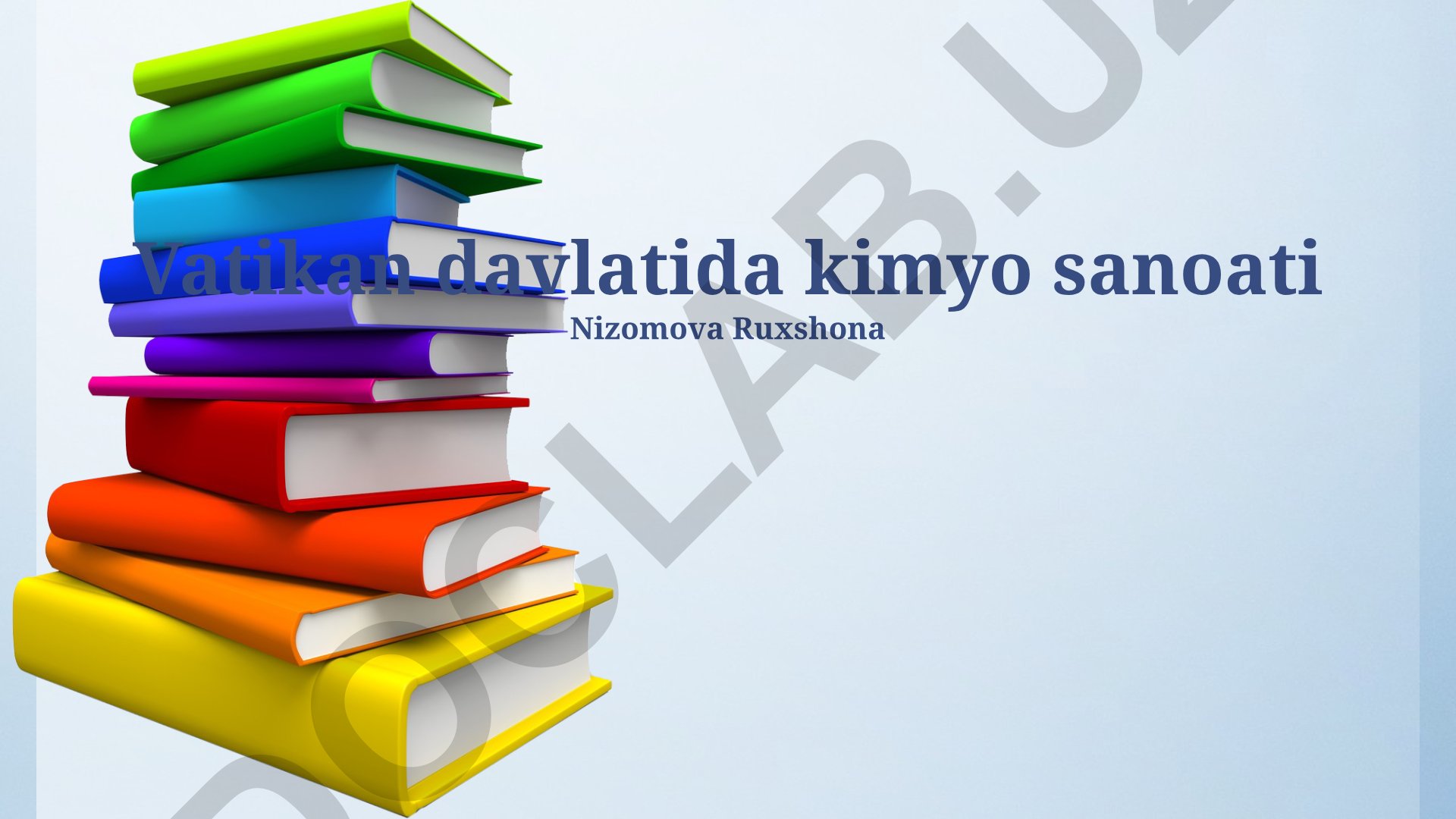 Vatikan davlatida kimyo sanoati