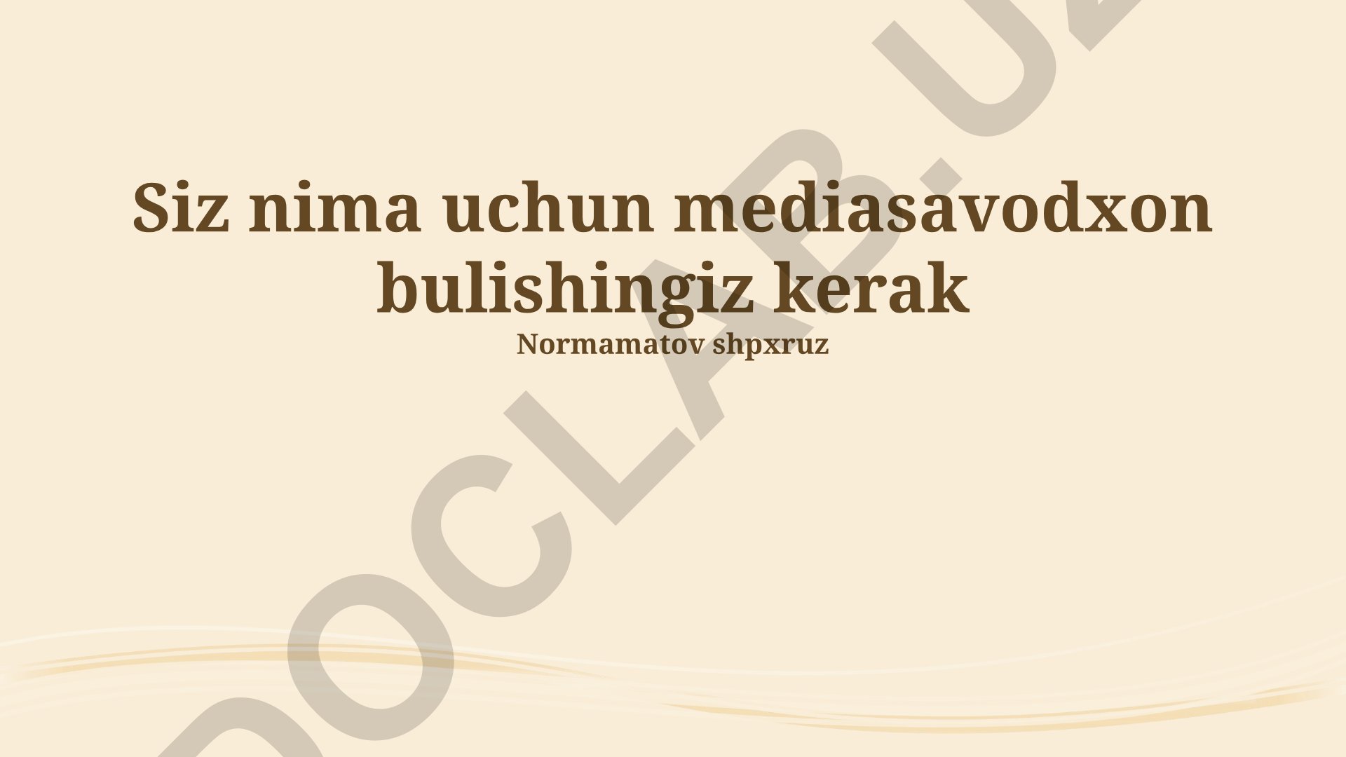 OAV savodxonligi va falsafaga oid fikrlash