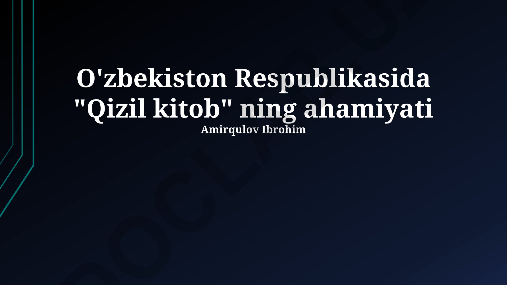 O'zbekistonda Qizil Kitobning ahamiyati va bioxilma-xillikni saqlash