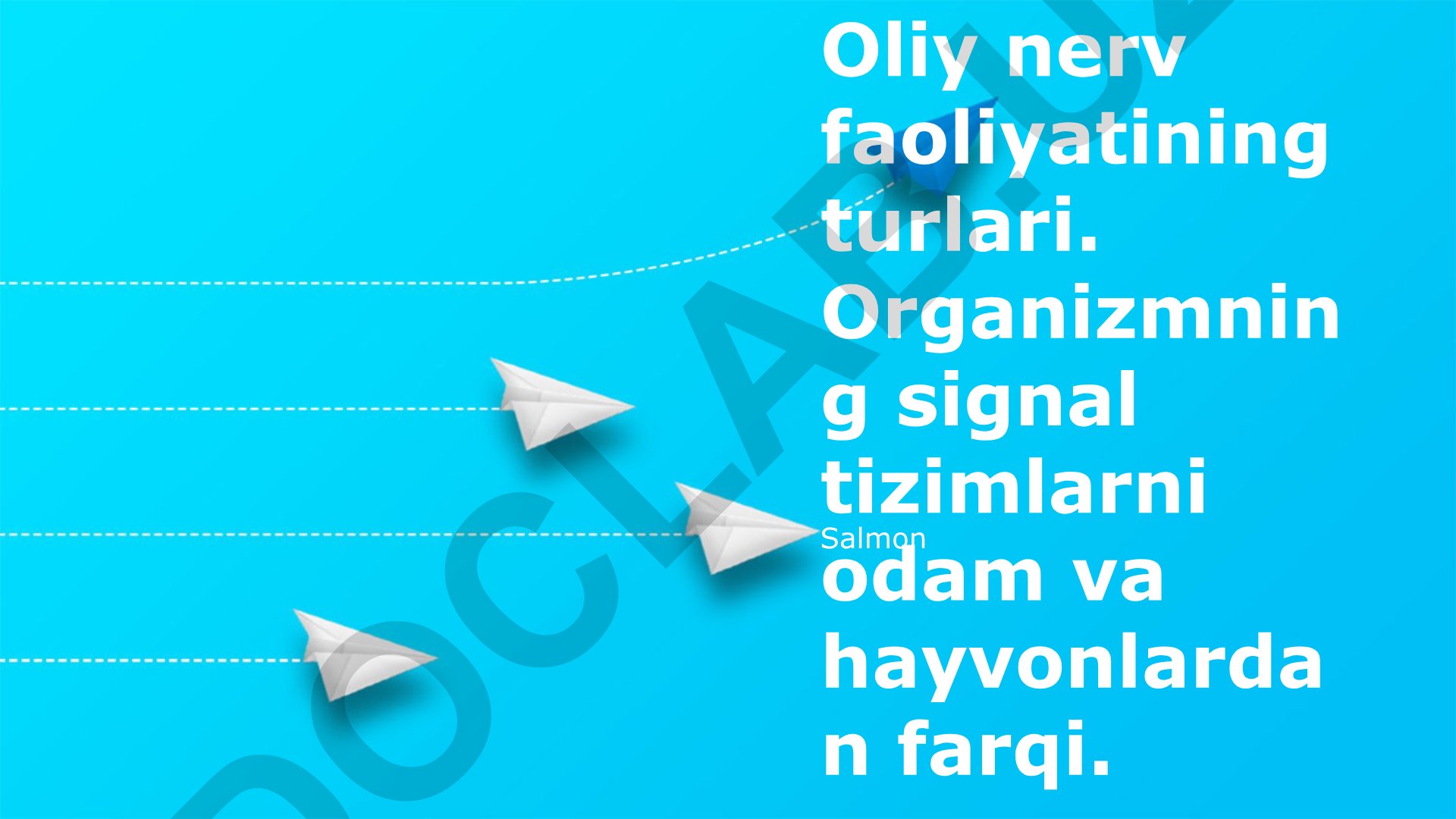 Oliy nerv faoliyatining turlari va signal tizimlari