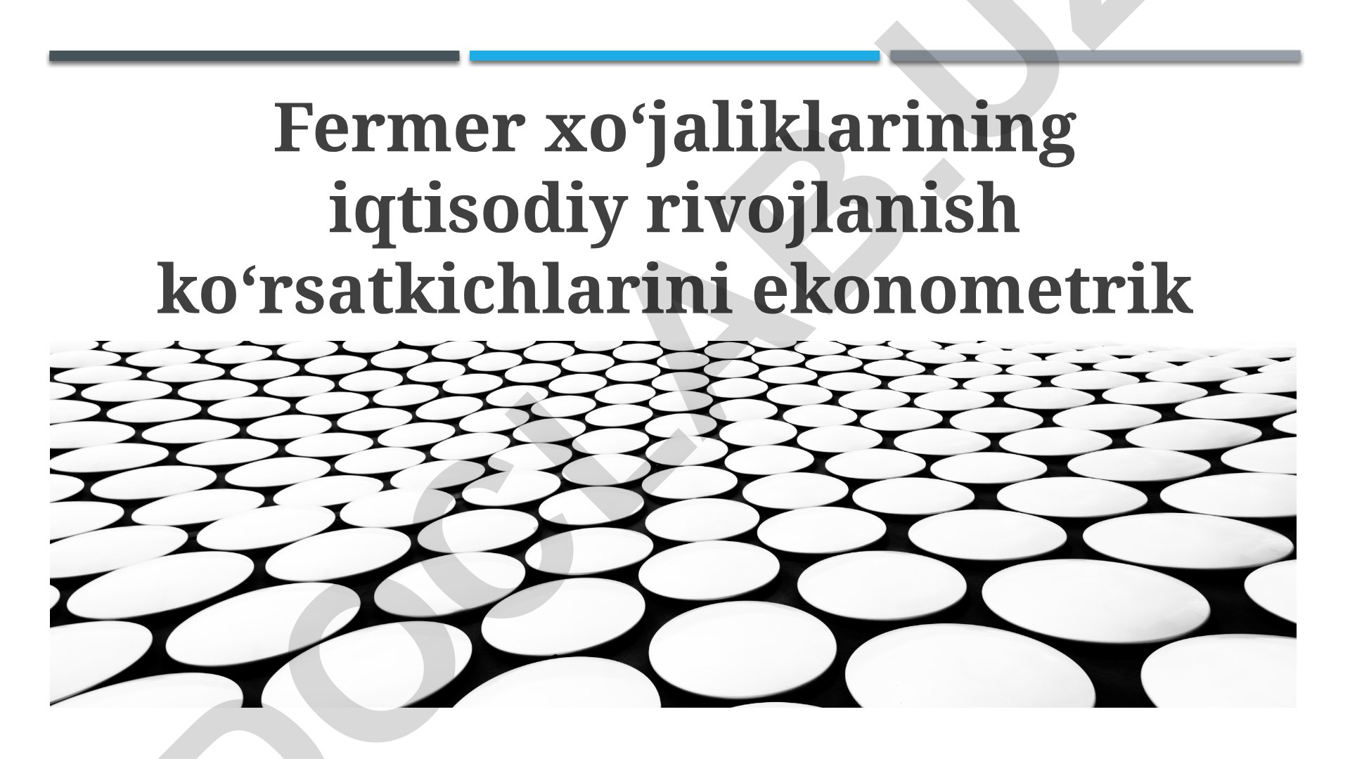 Fermer xo‘jaliklarining iqtisodiy rivojlanish ko‘rsatkichlarini ekonometrik modellashtirish