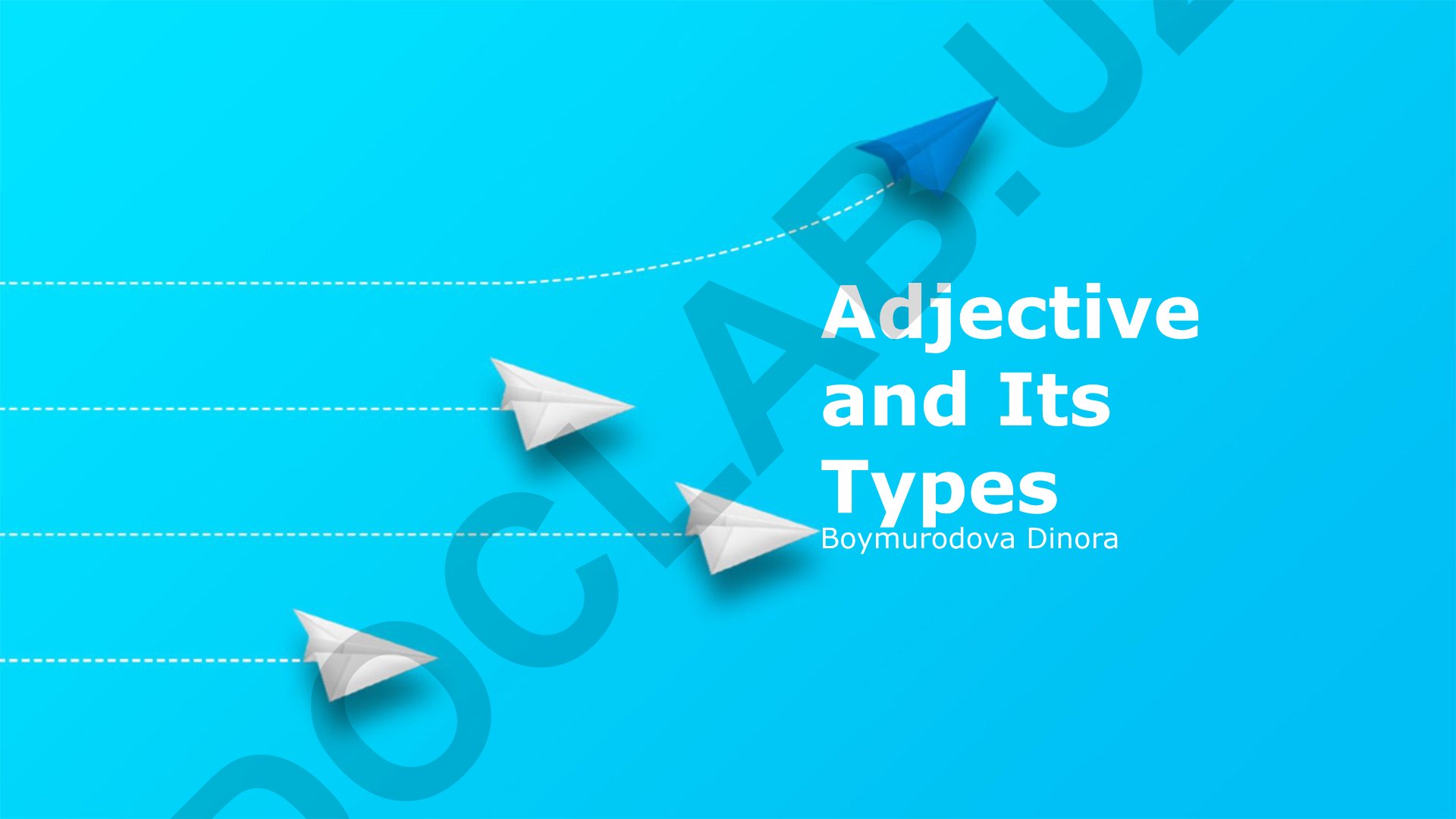 Adjective and Its Types