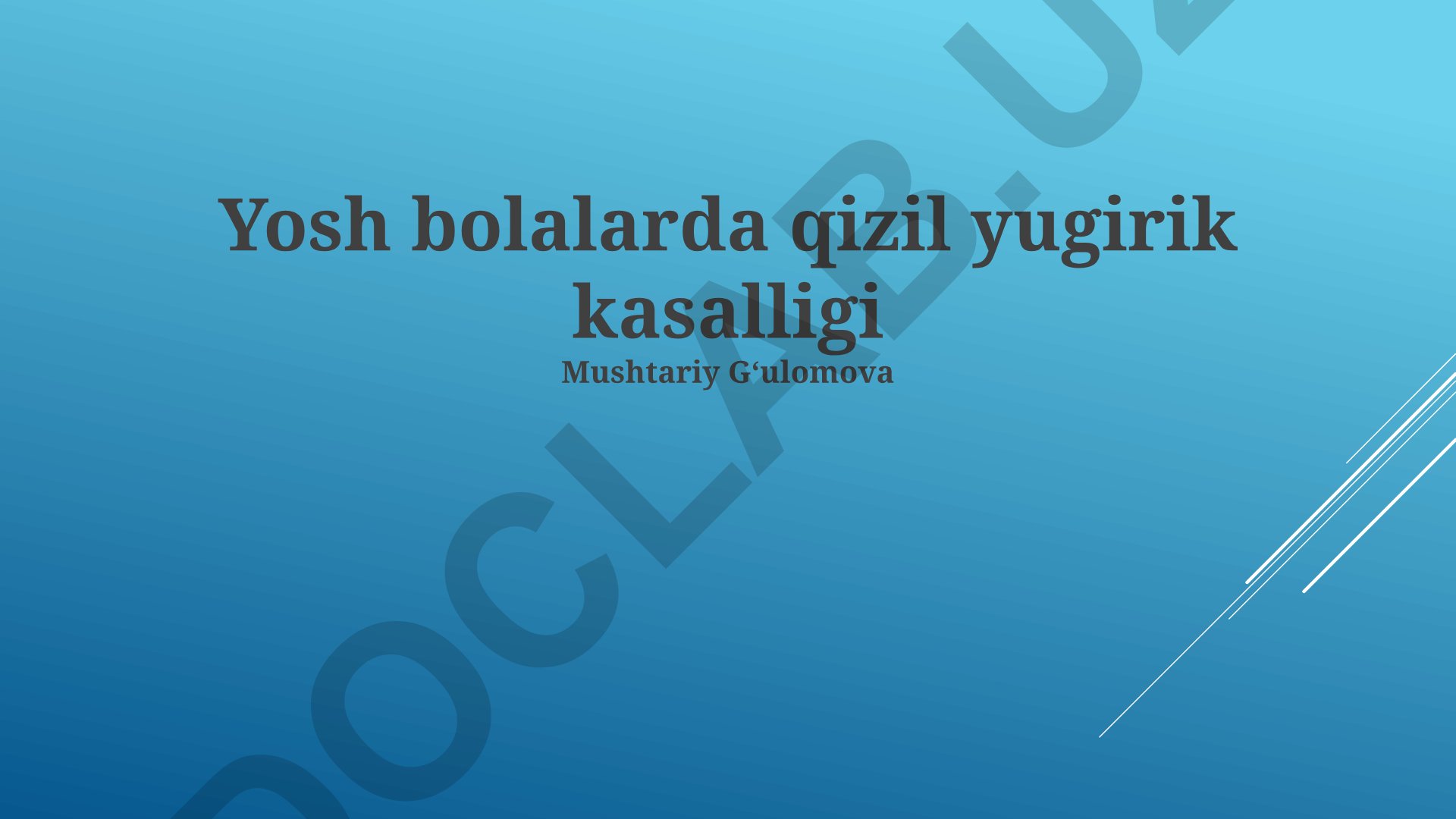 Yosh bolalarda qizil yugirik kasalligi: profilaktika, davolash va alomatlar