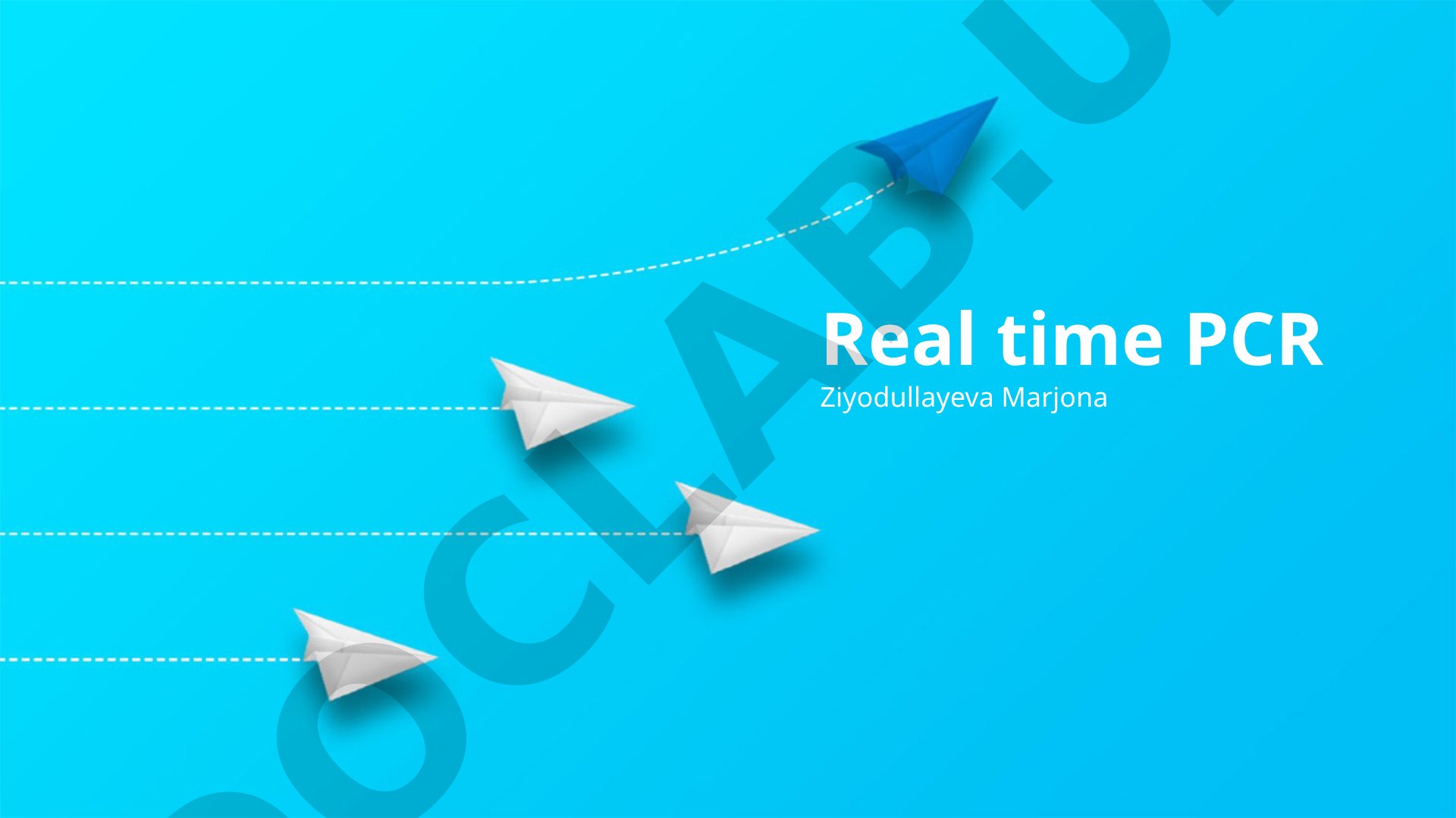 Real vaqtda PCR: Asosiy tushunchalar va tamoyillar