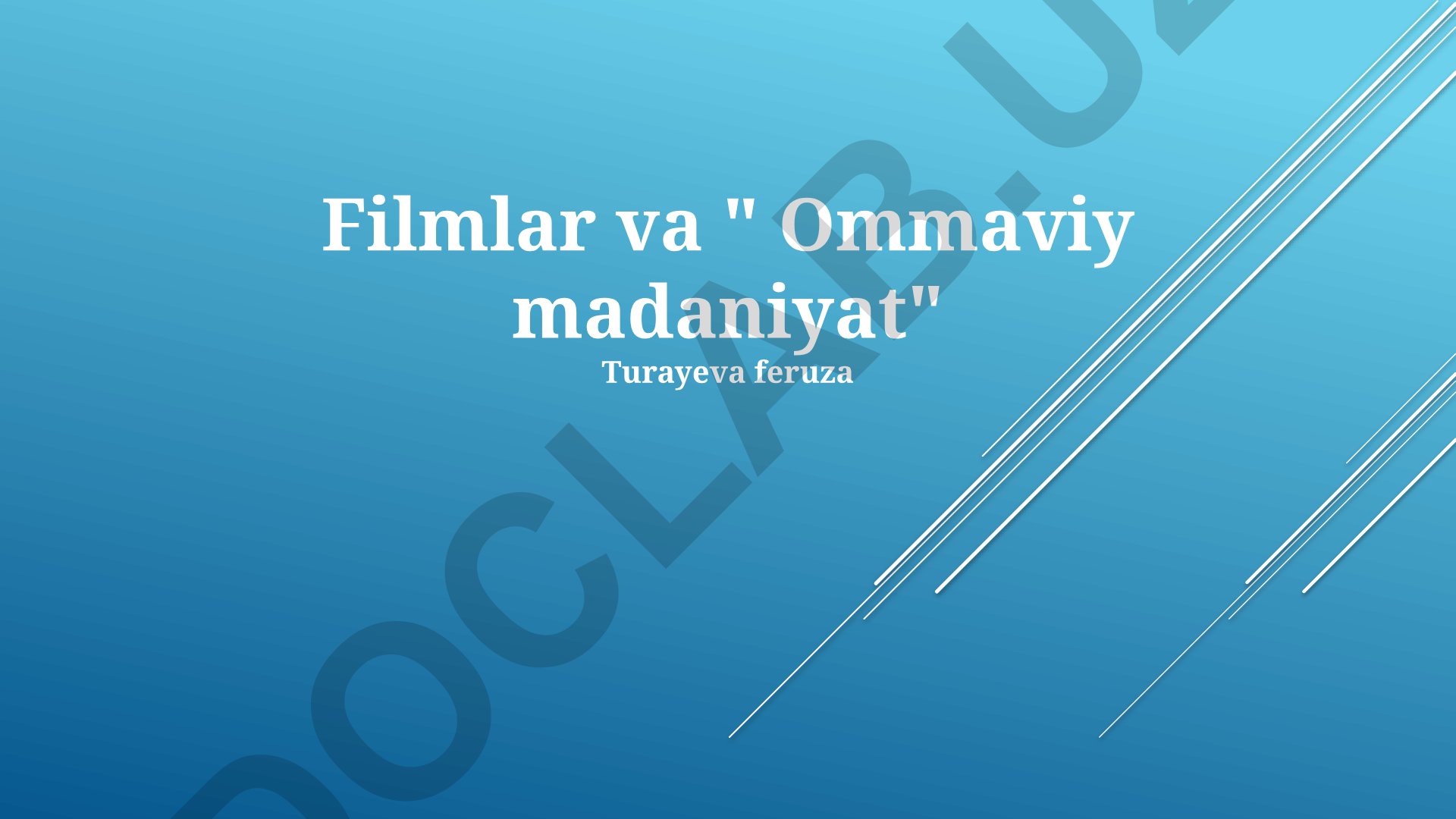 Filmlar va ommabop madaniyatning o'zaro ta'siri