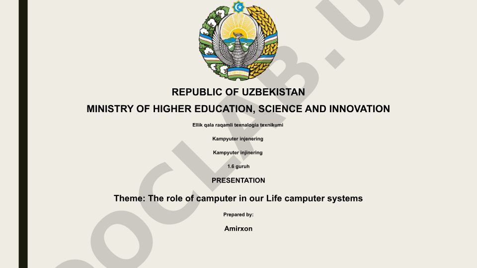 The role of computer in our Life computer systems