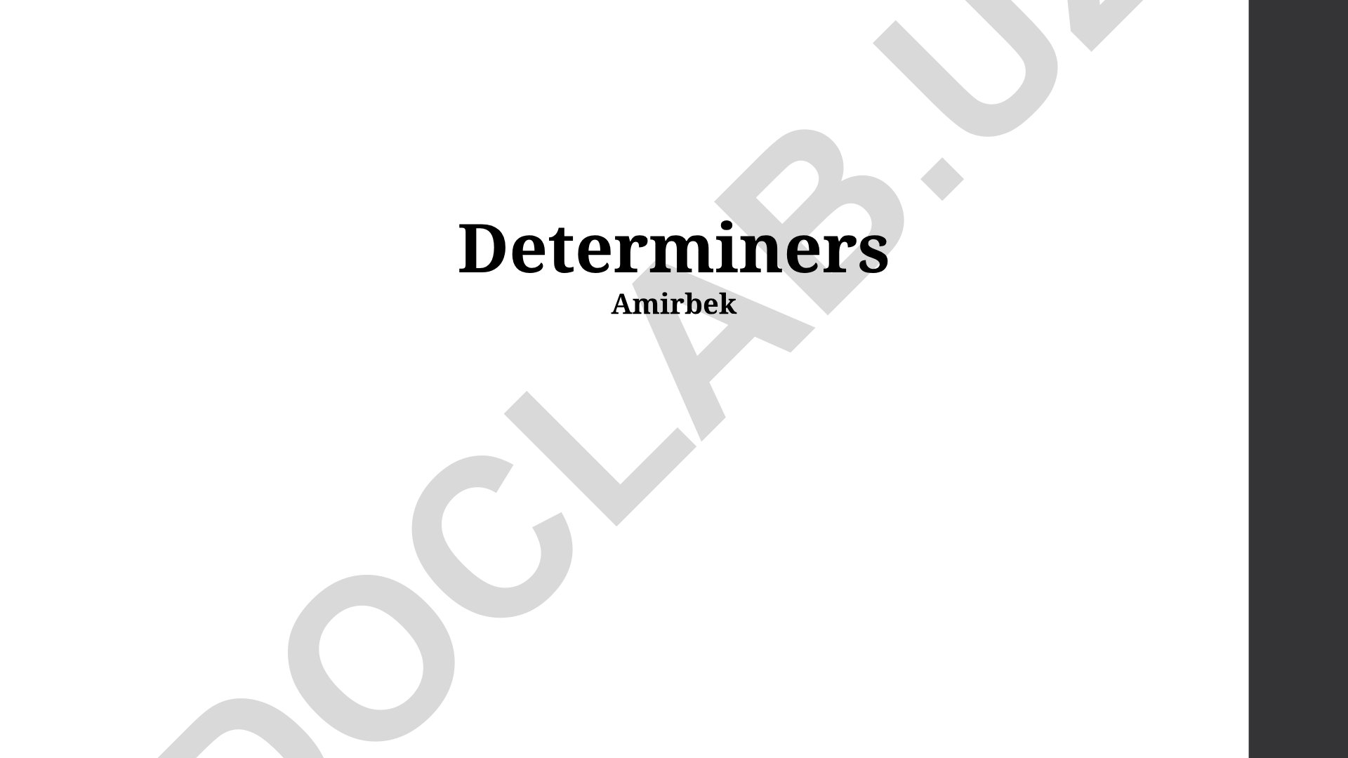 Determiners: Types, Usage and Function in English Grammar