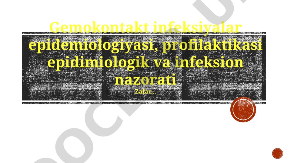 Jinsiy yo'l bilan yuqadigan kasalliklar epidemiologiyasi va profilaktikasi