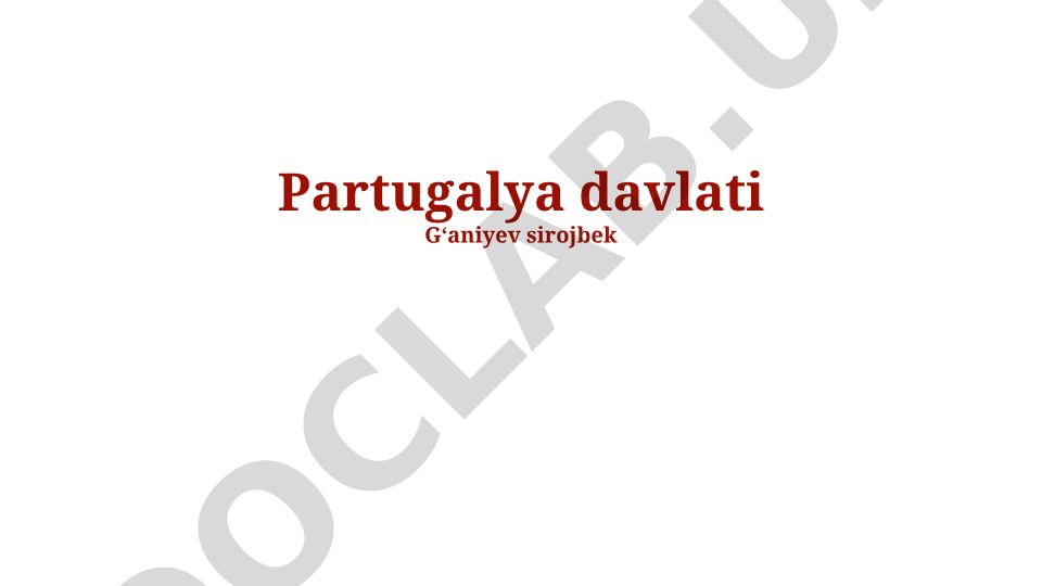 Portugaliyaning bugungi holati: tarix, iqtisodiyot va kelajak istiqbollari