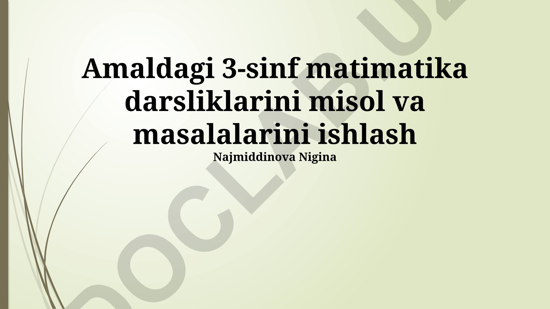 3-sinf matematika darsliklaridan misol va masalalar yechish