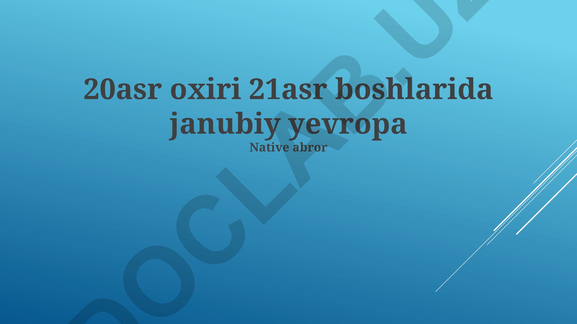 Janubiy Yevropaning 20-asr oxiri va 21-asr boshlari: Iqtisodiy, madaniy va siyosiy o'zgarishlar