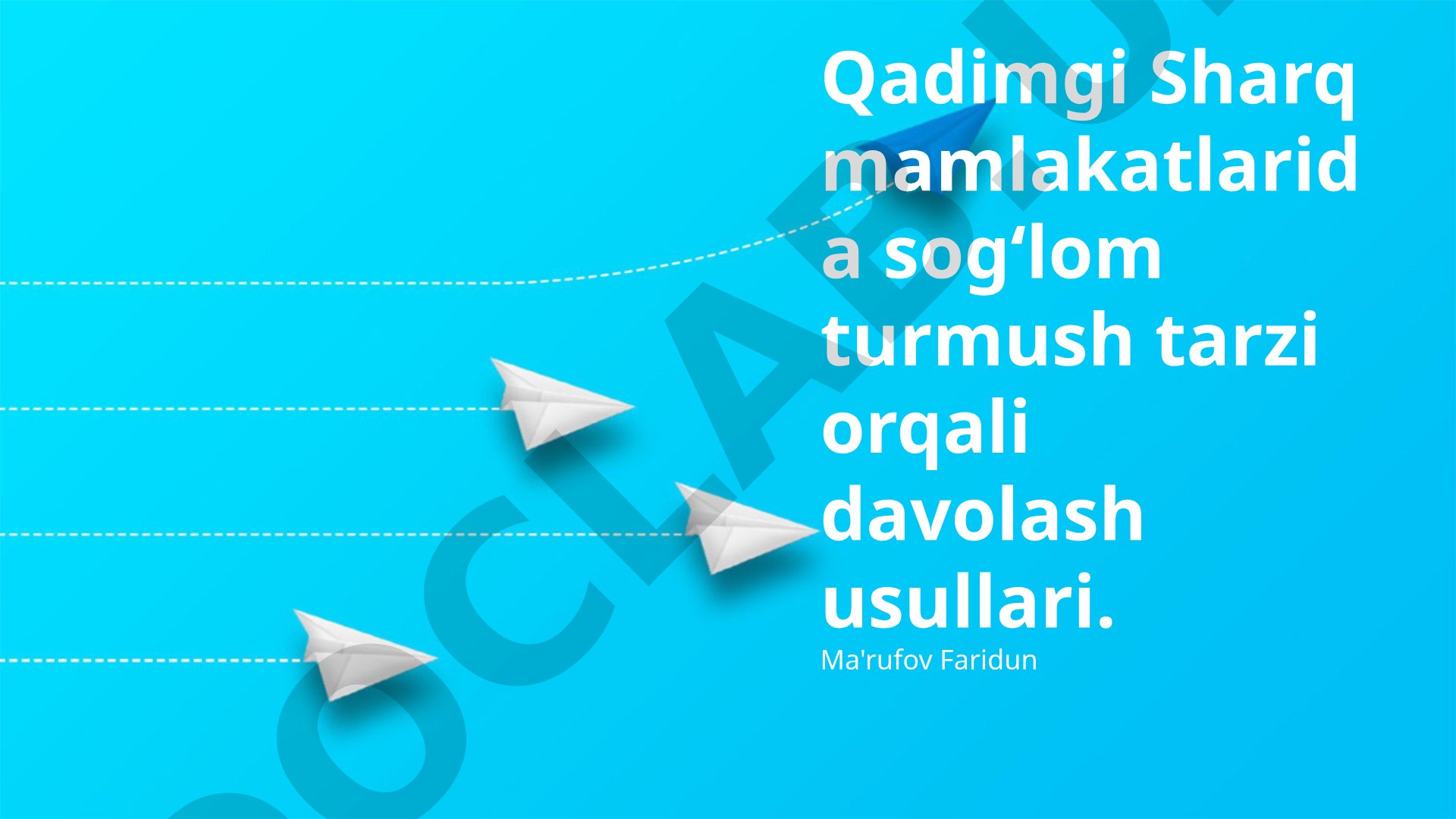 Qadimgi Sharq mamlakatlarida sog‘lom turmush tarzi orqali davolash usullari