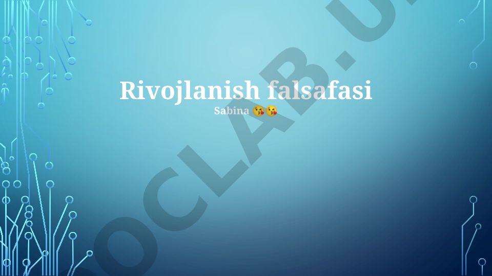 Rivojlanish falsafasi: Taraqqiyotning axloqiy va ma'naviy jihatlari