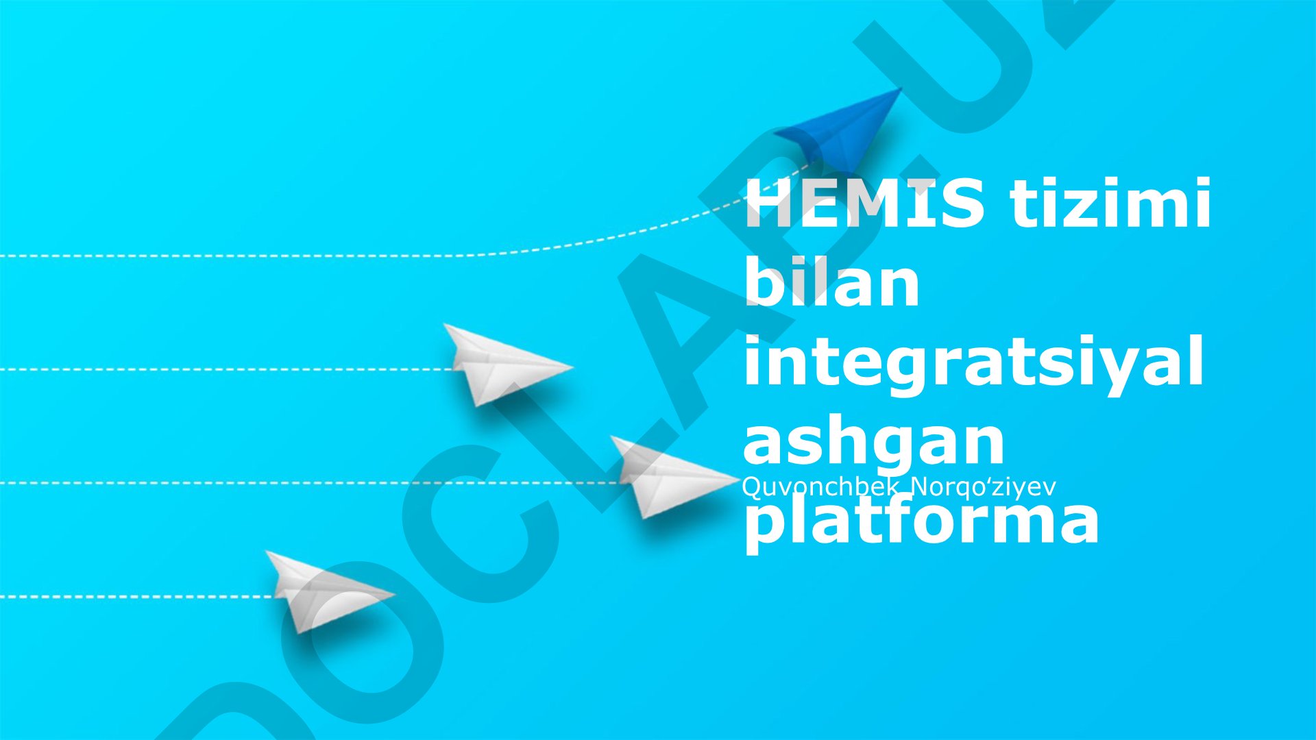 HEMIS tizimi bilan integratsiyalashgan ta'lim platformasi imkoniyatlari