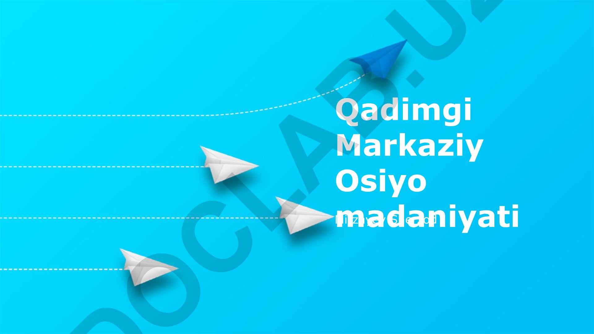 Qadimgi Markaziy Osiyo madaniyati