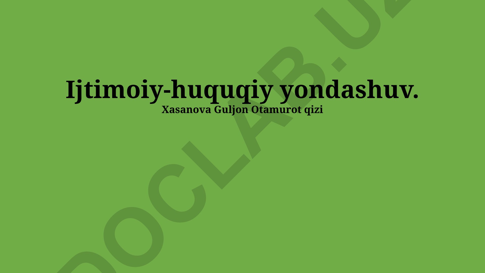 Ijtimoiy-huquqiy yondashuv va korrupsiyaning ijtimoiy-huquqiy oqibatlari