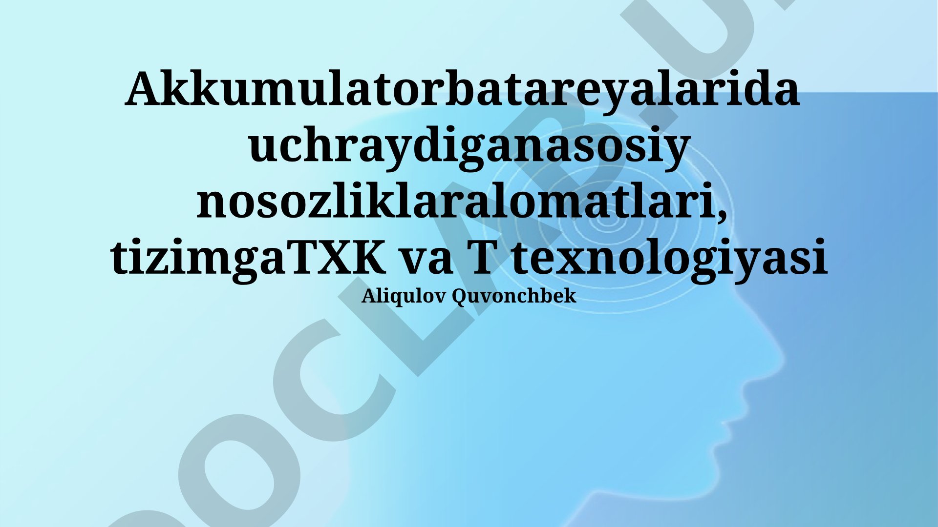 Akkumulyator batareyalarida uchraydigan asosiy nosozliklar va ularga texnik xizmat ko'rsatish texnologiyasi