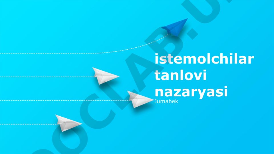 Iste'molchi tanlovi nazariyasi va mijozlar xulqini tushunish