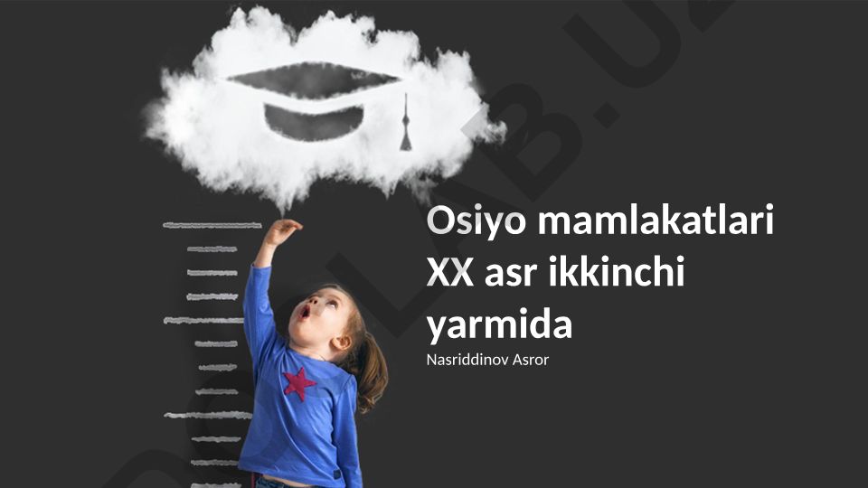 XX asr ikkinchi yarmida Markaziy Osiyo mamlakatlarining iqtisodiy va ijtimoiy rivojlanishi