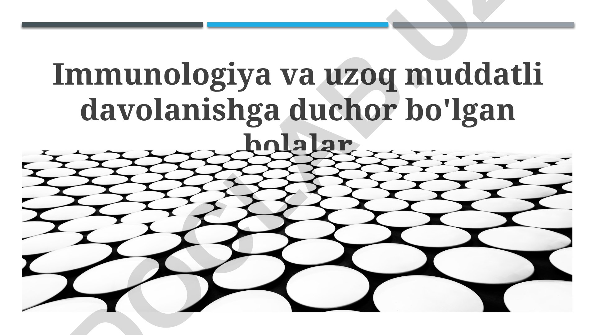 Immunologiya va uzoq muddatli davolanishga duchor bo'lgan bolalar