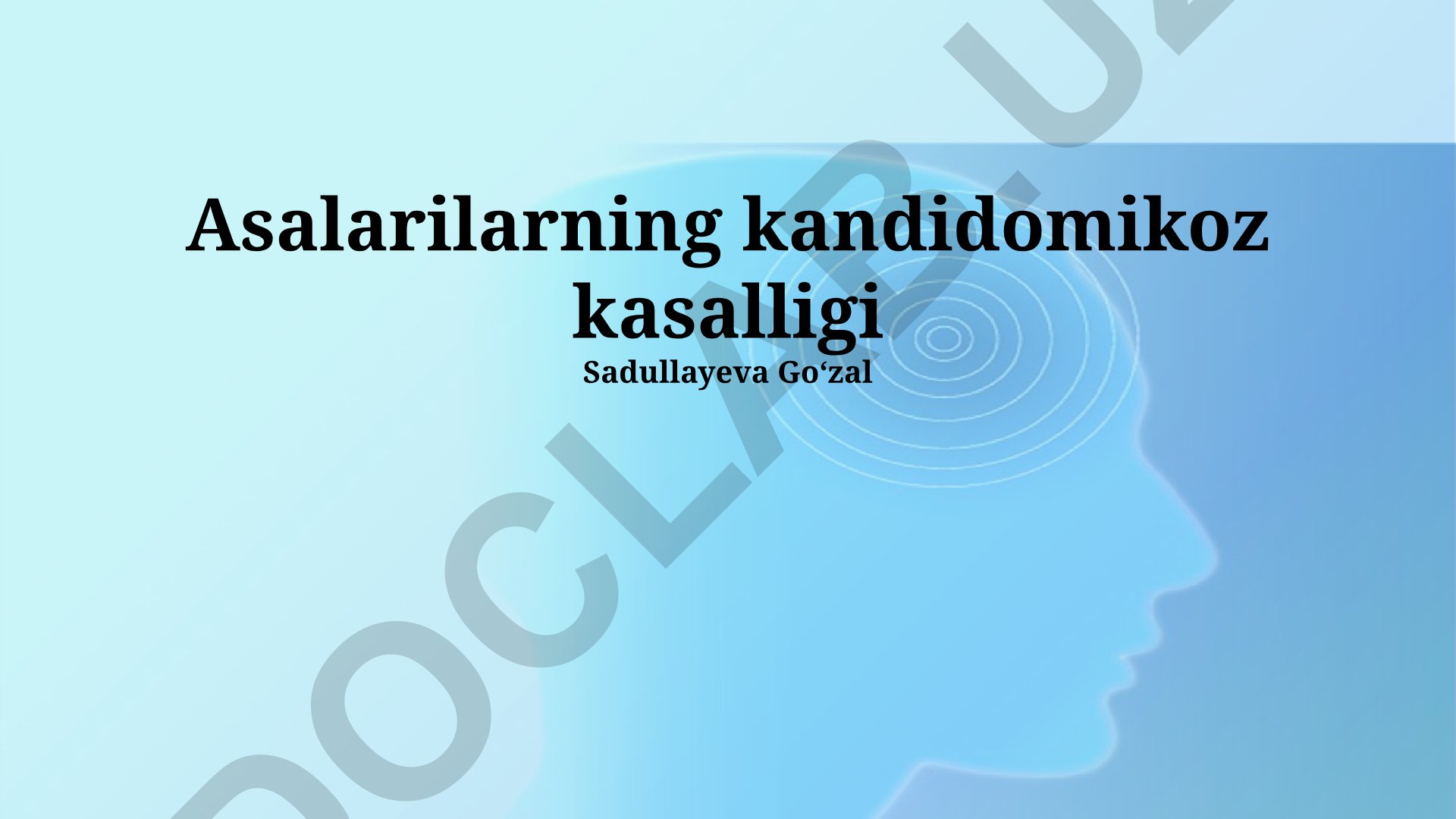 Asalarilarning kandidomikoz kasalligi