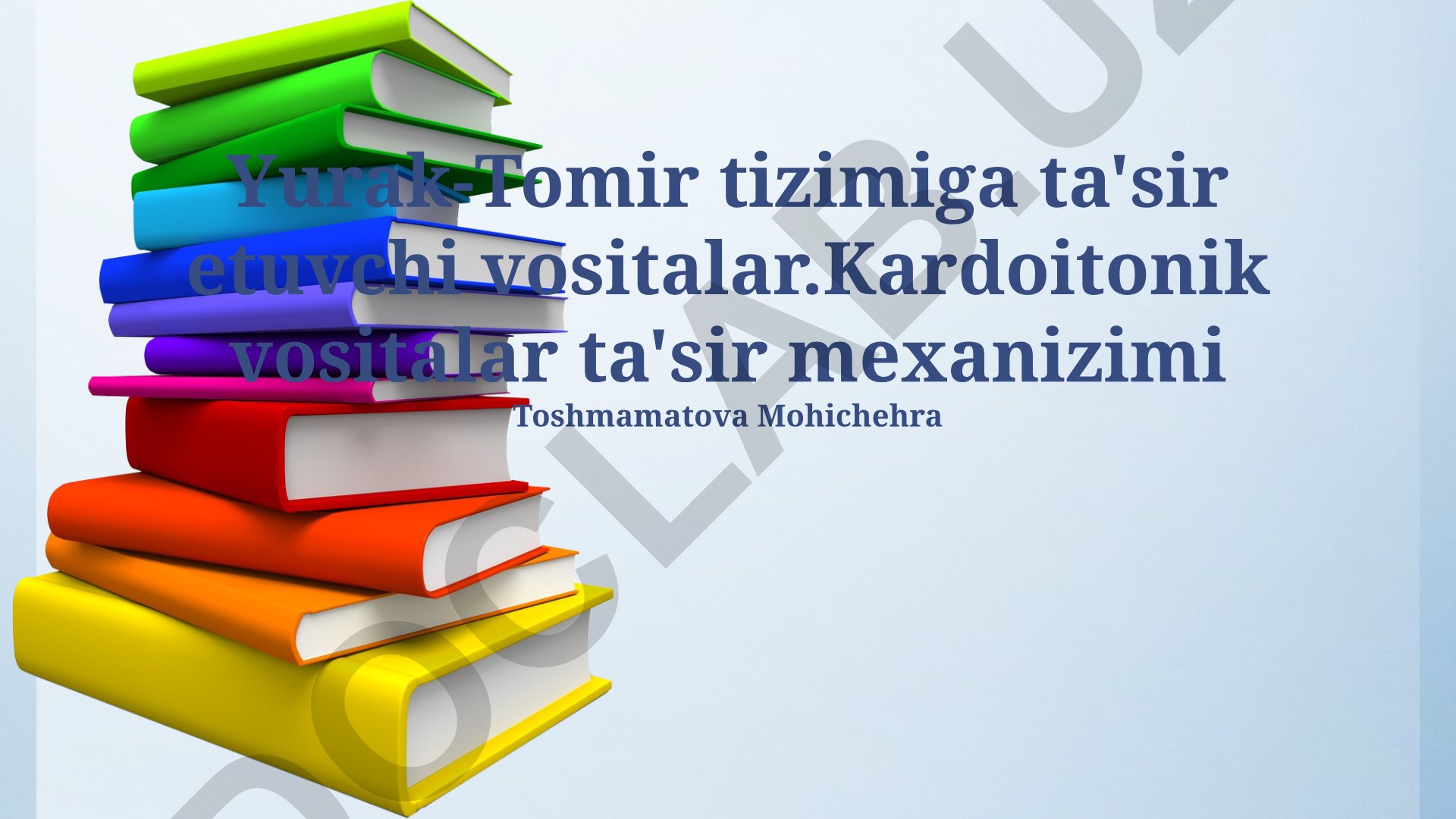 Yurak-tomir tizimiga ta'sir etuvchi kardiotonik vositalar