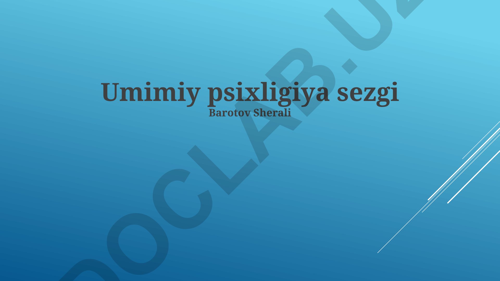 Okeanik psixologiyada sezgining klinik qo'llanilishi va hissiyot mexanizmlari
