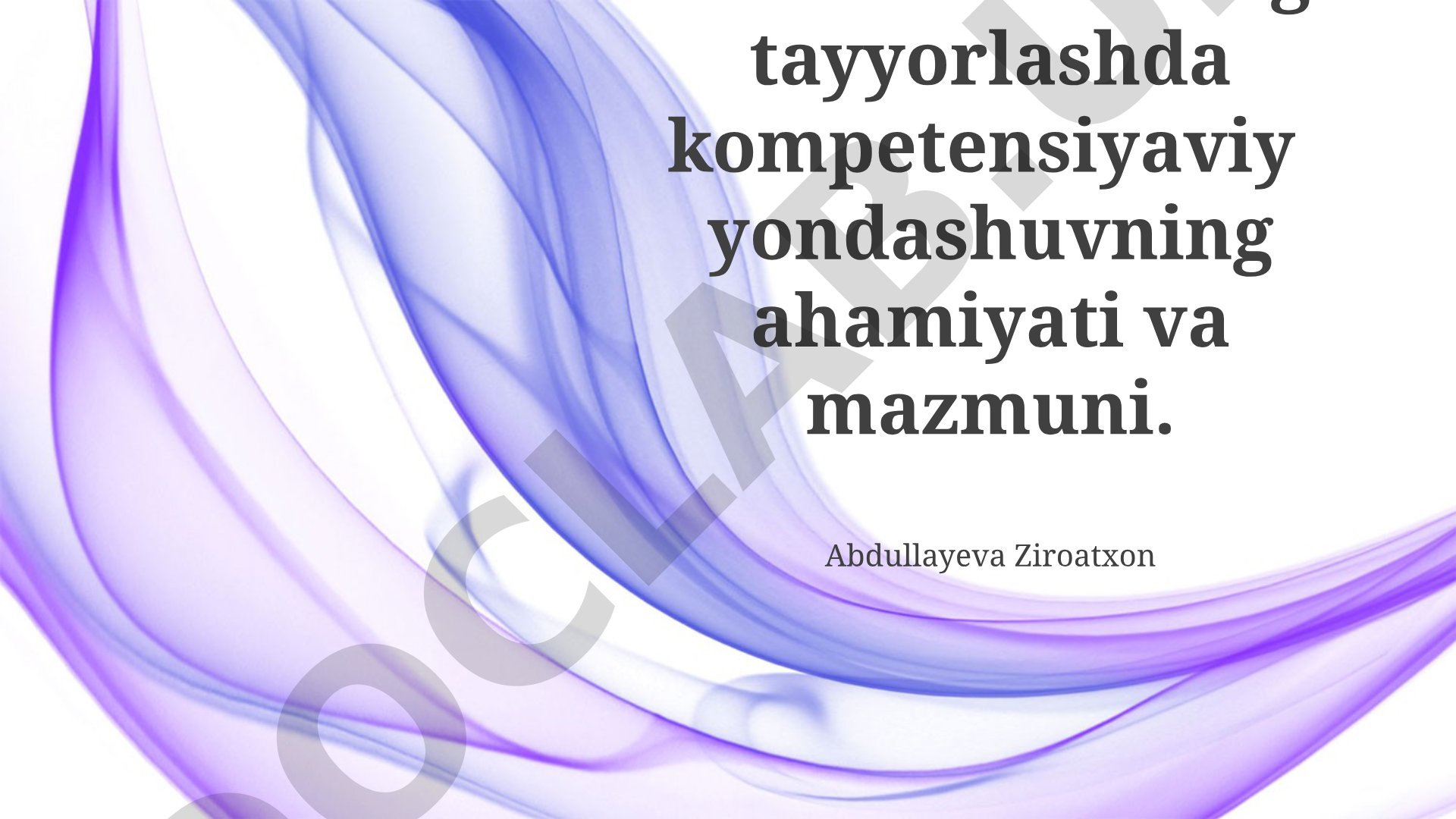 Bolalarni maktabga tayyorlashda kompetensiyaviy yondashuvning ahamiyati va mazmuni