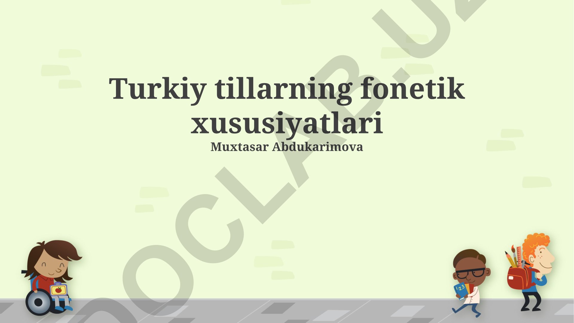 Turkiy tillarning fonetik xususiyatlari
