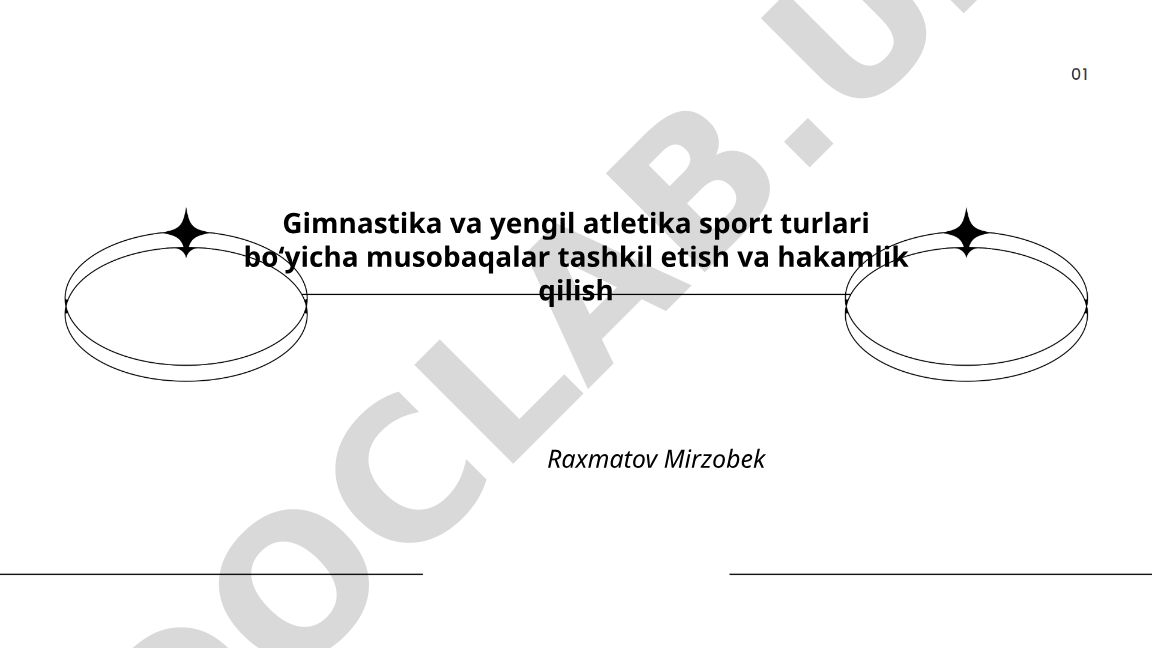 Gimnastika va yengil atletika musobaqalarini tashkil etish va hakamlik qilish