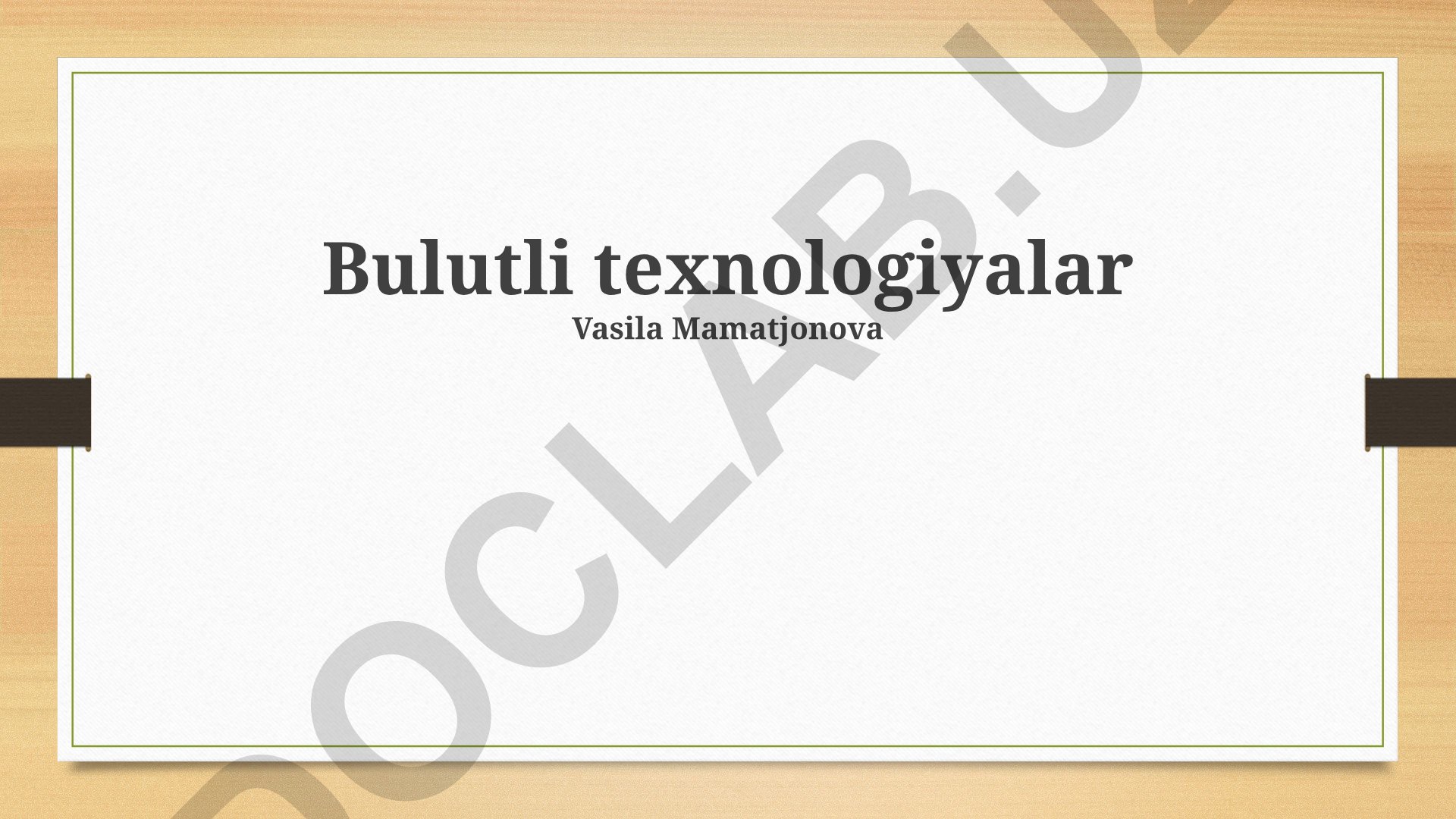 Bulutli texnologiyalar: ilovalari, afzalliklari va xavfsizligi