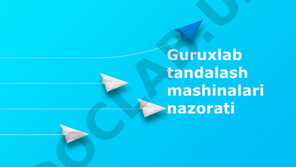 Guruxlab tandalash mashinalari nazorati